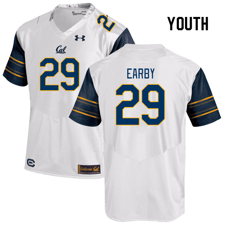 Youth #29 Jeremiah Earby California Golden Bears College Football Jerseys Stitched Sale-White